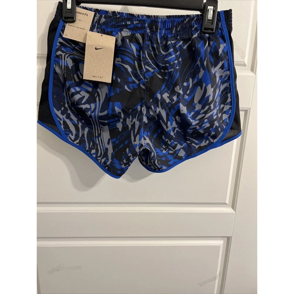 Girl's Youth Nike Standard Dri-Fit Running Run Shorts Size M Blue DX4983
